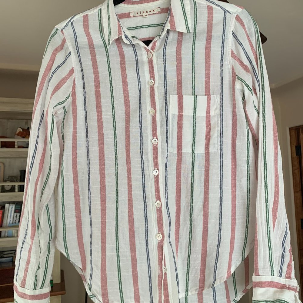 Xirena Striped Button-down Shirt